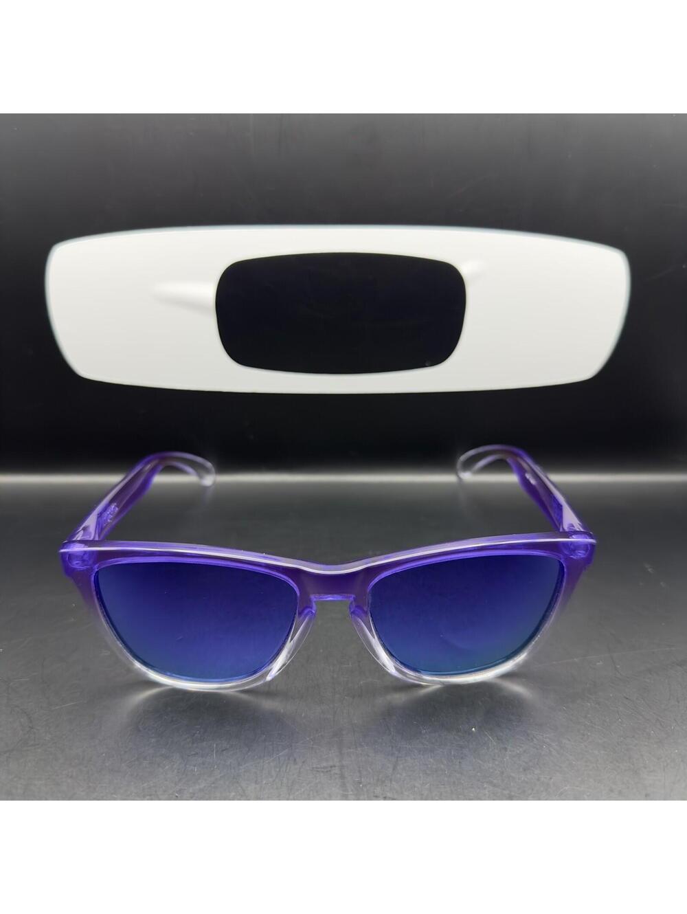 Oakley Frogskins Purple/Clear Fade w/ Violet Iridium Lenses 24-224